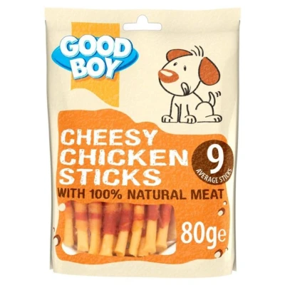 Image of Other Good Boy Pawsley &amp; Co Cheesy Chicken Sticks Dog Treat 80g, Clear