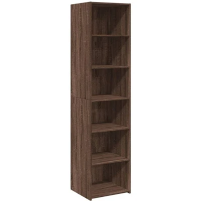 Image of vidaXL Highboard Brown Oak 45x41x185 cm Engineered Wood