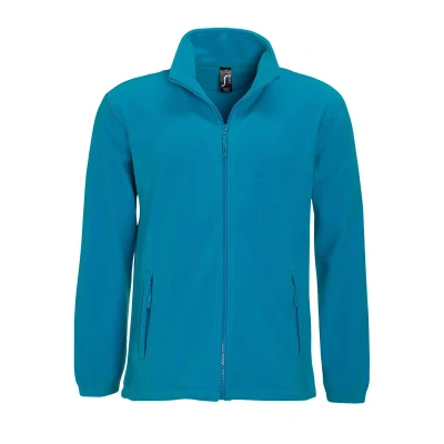 Image of SOLS Mens North Full Zip Outdoor Fleece Jacket (Aqua) Navy Size Large