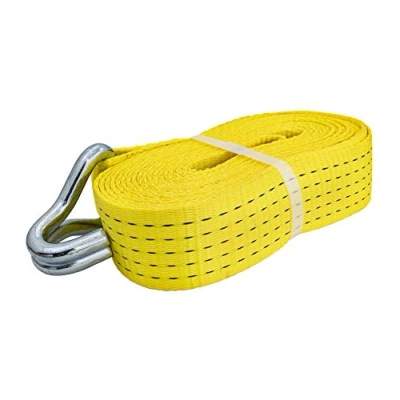 Image of Petex 43193519 Ratchet Tie Down Strap 7.6 m 50 mm 2500/5000 daN Double Pointed Hook Yellow