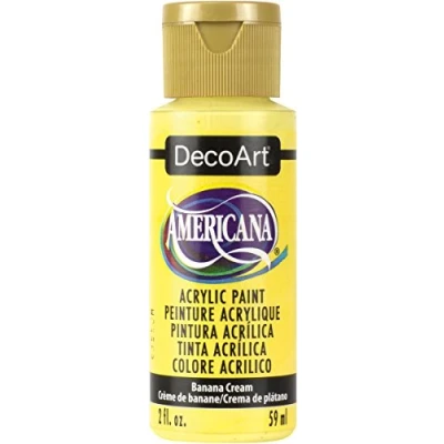 Image of DecoArt Americana Acrylic Multi Purpose Paint, Banana Cream
