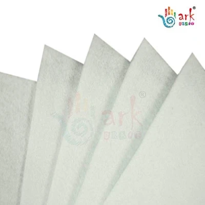 Image of arkCRAFT Felt Sheets, A4 Size, 5 Per Pack (White)