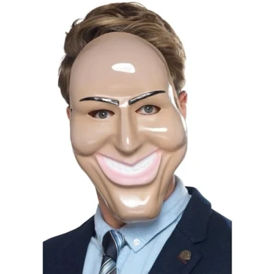 Image of Smiffys Smile Killer Mask, Flesh, Halloween Fancy Dress Accessory, Serial Up Masks