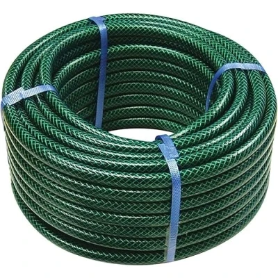 Image of 15m Garden Hose Pipe Reel Reinforced Tough Outdoor Water Hosepipe Metre Green Quality Strong Durable Long Lasting Watering Gardening (15m)
