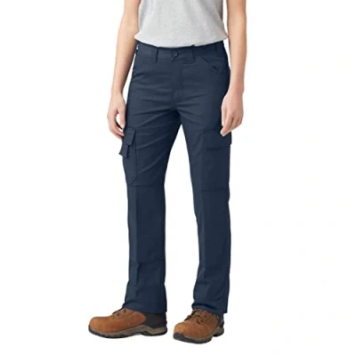 Image of Dickies Women&#039;s W Everyday Flex Trouser Work Utility Pants, Navy Blue, 12 UK