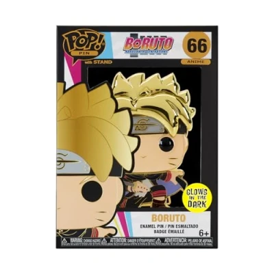 Image of Funko Large Pop! Enamel Pin Boruto Uzumaki Next Generations: With Marks Boruto: Naruto Generations Pins Cute Collectable Novelty Brooch for Backpacks &amp; Bags