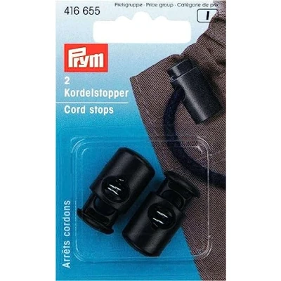 Image of Prym Cord Stopper, Multi, Schwarz, 2 Stück
