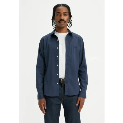 Image of Levi&#039;s Men&#039;s Long Sleeve Battery Housemark Slim LS HM Shirt Neutrals, Bright White, S
