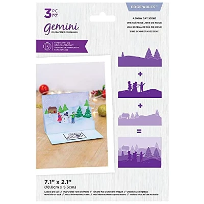 Image of Gemini Metal Die Set Christmas Scene Edge&#039;ables A Snow Day