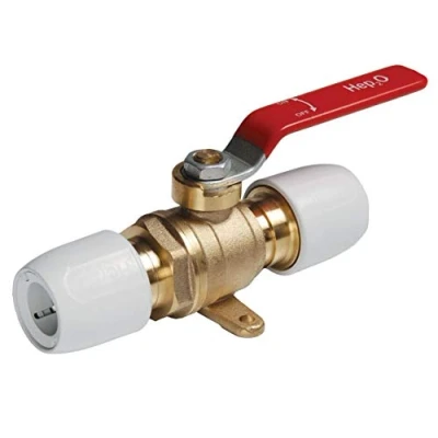 Image of Hep2O 15mm Hot &amp; Cold Brass Lever Ball Valve