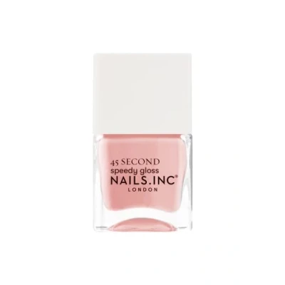 Image of Nails.INC 45 Second Speedy Gloss Fly By At Victoria 14ml, Pink Nude Nail Polish