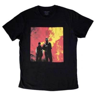 Image of Paradiso Clothing Twenty ONE Pilots Cover BOX BAND LOGO Print Tshirt, Women&#039;s, Size: XXL, Black