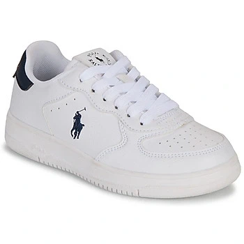 Image of Polo Ralph Lauren MASTER COURT boys&#039;s Children&#039;s Shoes (Trainers) in White