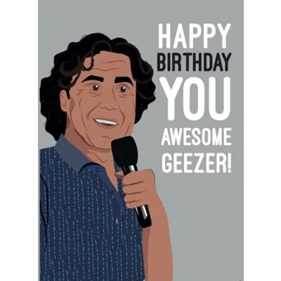 Image of Micky Flanagan Birthday Card Happy You Awesome Geezer!