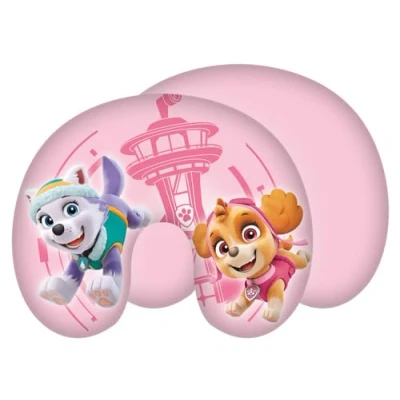 Image of Nickelodeon Paw Patrol Travel Neck Pillow with Skye, Everest in Pink, Dogs, Size 28 x 33 cm, 100% Polyester