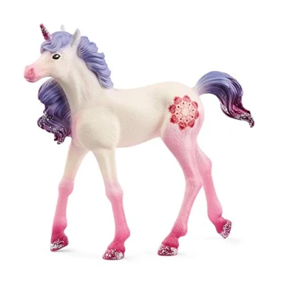 Image of SCHLEICH 70716 Mandala Unicorn Foal bayala Toy Figurine for children aged 5 12 Years, Black