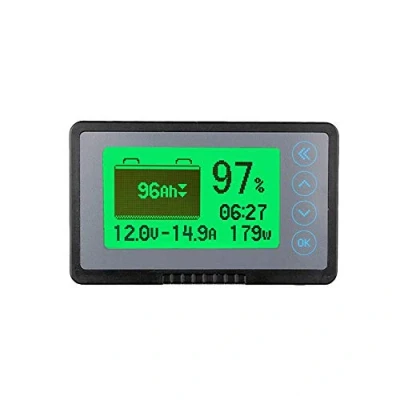 Image of AiLi 500A Battery Monitor High and Low Voltage Programmable Alarm Range 10V 120V up to Compatible with 12V Lithium Sealed Gel Flooded Batteries