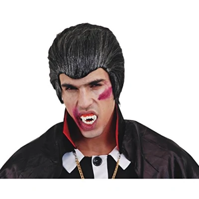 Image of Viving Costumes 200386 Vampire Wig for Man, Black and Grey, Multi Color, One Size