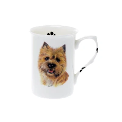 Image of (BB19) Set of 2 Bone China BEAKERS/Mugs Cairn Terrier Dog Presentation Gift Boxed Lovely Kirsty Jayne