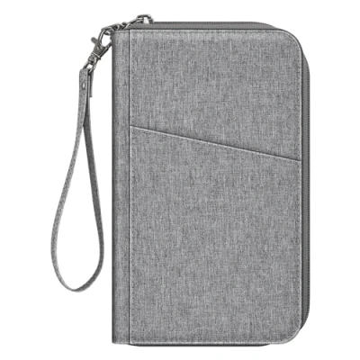 Image of Fintie Passport Bag Family Travel Organiser, Waterproof Holder ID Document with RFID Blocking for Men and Women, gray, 22.5 * 13.5 3 cm,