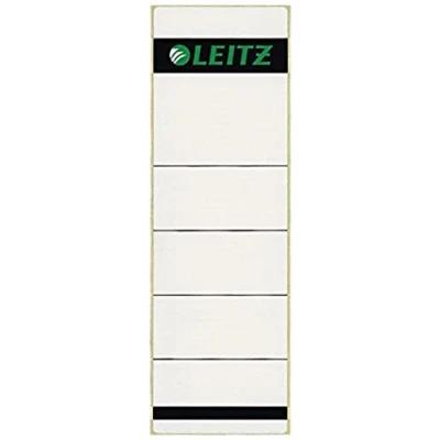 Image of Esselte Leitz 16421085 Self Adhesive Spine Label Paper Short Narrow Pack of 100 Grey