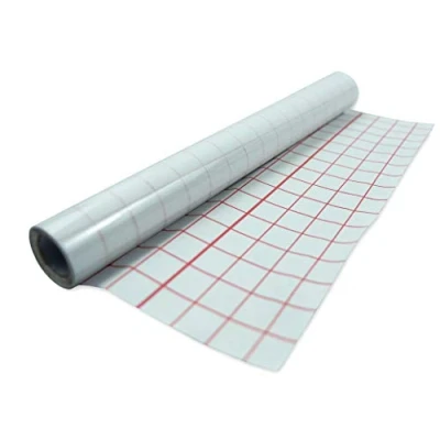 Image of Self Adhesive Covering Film Super Clear Sticky Back Plastic Grid Cover Books (33cm x 5m)
