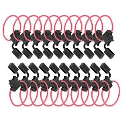 Image of Car Inline fuse Holder, Automotive Waterproof 16AWG Wiring Harness ATC/ATO Standard Holder (20 pack)