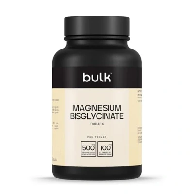 Image of Bulk Magnesium Bisglycinate Tablets, 500 mg, Pack of 60, 60 Servings, Packaging May Vary