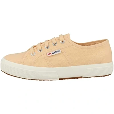 Image of Superga 2750 Cotu Classic Womens Trainers 6 UK Orange Apricot