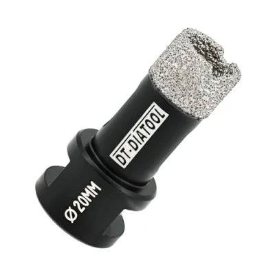 Image of DT DIATOOL Diamond Drill Bit 20mm Hole Saw for Dry Drilling Tile Porcelain Marble Ceramic Granite