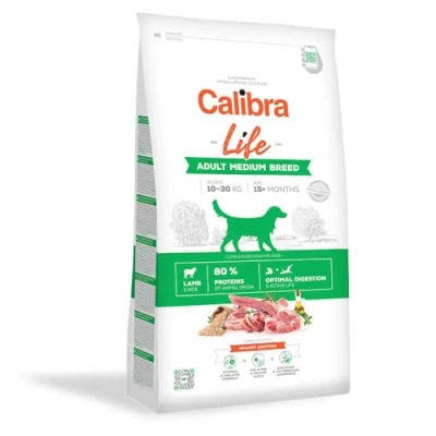 Image of Calibra Dog Life Adult Medium Breed Lamb 12kg