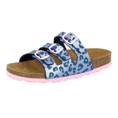 Image of Lico Girl&#039;s Bioline Kids Mules, Pink Turquoise, 13 UK