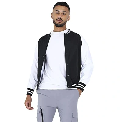 Image of Brave Soul Bomber Jacket, Men&#039;s, Size: Large, Black