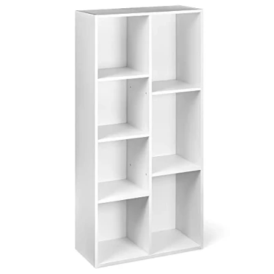 Image of Amazon Basics 7 Cube Organizer Bookcase, 50 x 24 106 cm, White
