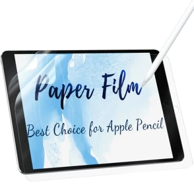 Image of IPROKKO [2 Pack] iPad 10.2 Screen Protector (2021/2020/2019), Like Paper Compatible with Inch 9th/ 8th/ 7th Generation Matte PET Film for Drawing and Writing, Anti Glare Blue Light