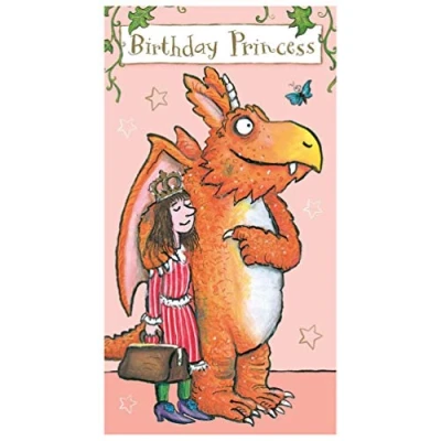 Image of Zog Birthday Princess Card,Multi Colour,ZG001