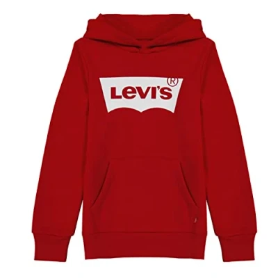Image of Levi&#039;s Kids Batwing Screenprint Hoodie Boys, Red, 8 Years