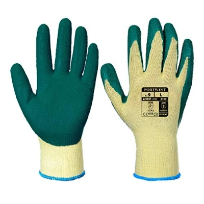 Image of Portwest Grip Glove Latex Green Large