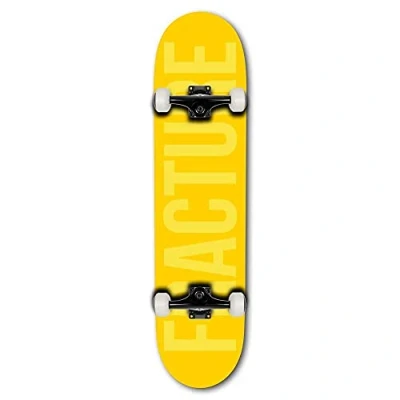Image of Fracture Fade Factory Complete Skateboard Yellow 7.75&quot;