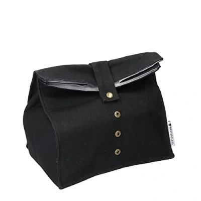 Image of MasterClass Roll Top Lunch/Sandwich Bag with Antimicrobial Lining, MCROLLBAG, Black