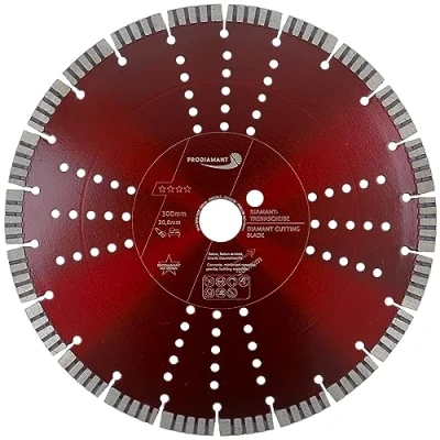 Image of PRODIAMANT Premium Diamond Cutting Disc Concrete 300mm 12inch x 30 mm Segment Height 12
