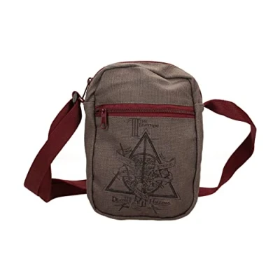 Image of SD toys Small, Canvas Bag Deathly Hallows Harry Potter Unisex Adult, Multicolor