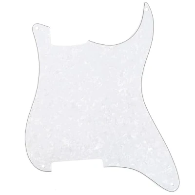 Image of Musiclily 4 Hole Guitar Stratocaster Pickguard Blanks Material for Strat Style Custom, 4Ply White Pearl