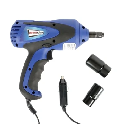Image of Streetwize 12V Electric High Impact Wrench Built in LED 3.5m Power Cable Clockwise/Anti Clockwise Switch, Anti Slip Handle (SWTOOL8)