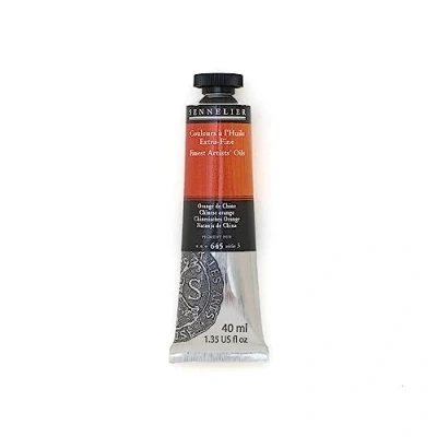 Image of Senelier Artist Oil Paint Tube Chinese Orange