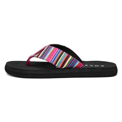 Image of Rocket Dog Adios Aloe Womens Multi Flip Flop Size 5 UK Multicolour
