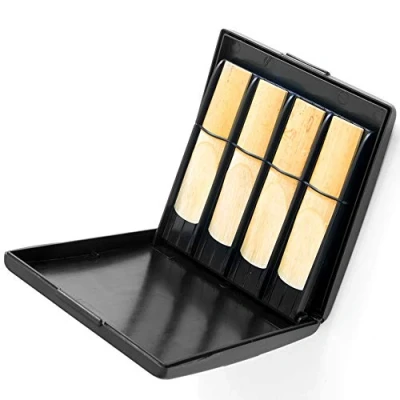 Image of VBESTLIFE Saxophone Reed Case, ABS Material, Holds 8 Reeds, Black