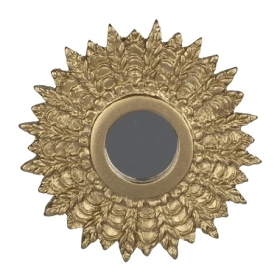 Image of Dolls House Miniature Accessory Giltwood 1950&#039;s Sunburst Mirror