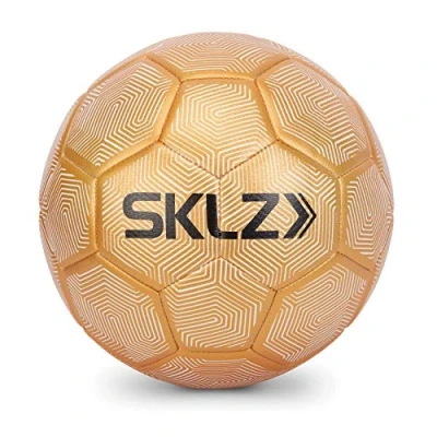 Image of SKLZ Golden Touch Weighted Training Football, Football Equipment, Kids White/Black/Green, Size 3