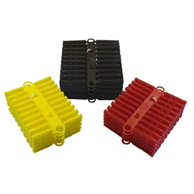 Image of 300 x Assorted Wall Plugs Heavy Duty Raw Rawl Fixings red Yellow &amp; Brown